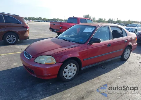 1998 Honda Civic Lx из США, поврежденный, VIN 1HGEJ667XWL035986